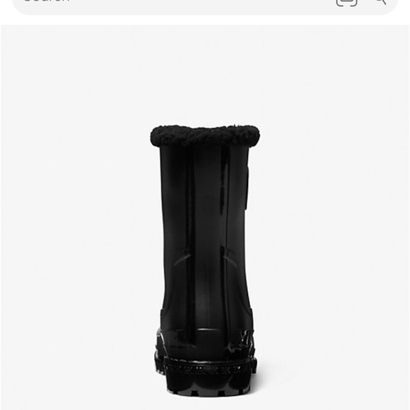 Michael Kors Montaigne Faux Shearling-Line PVC Rain Boot ✨brand new✨ No box - Picture 4 of 11